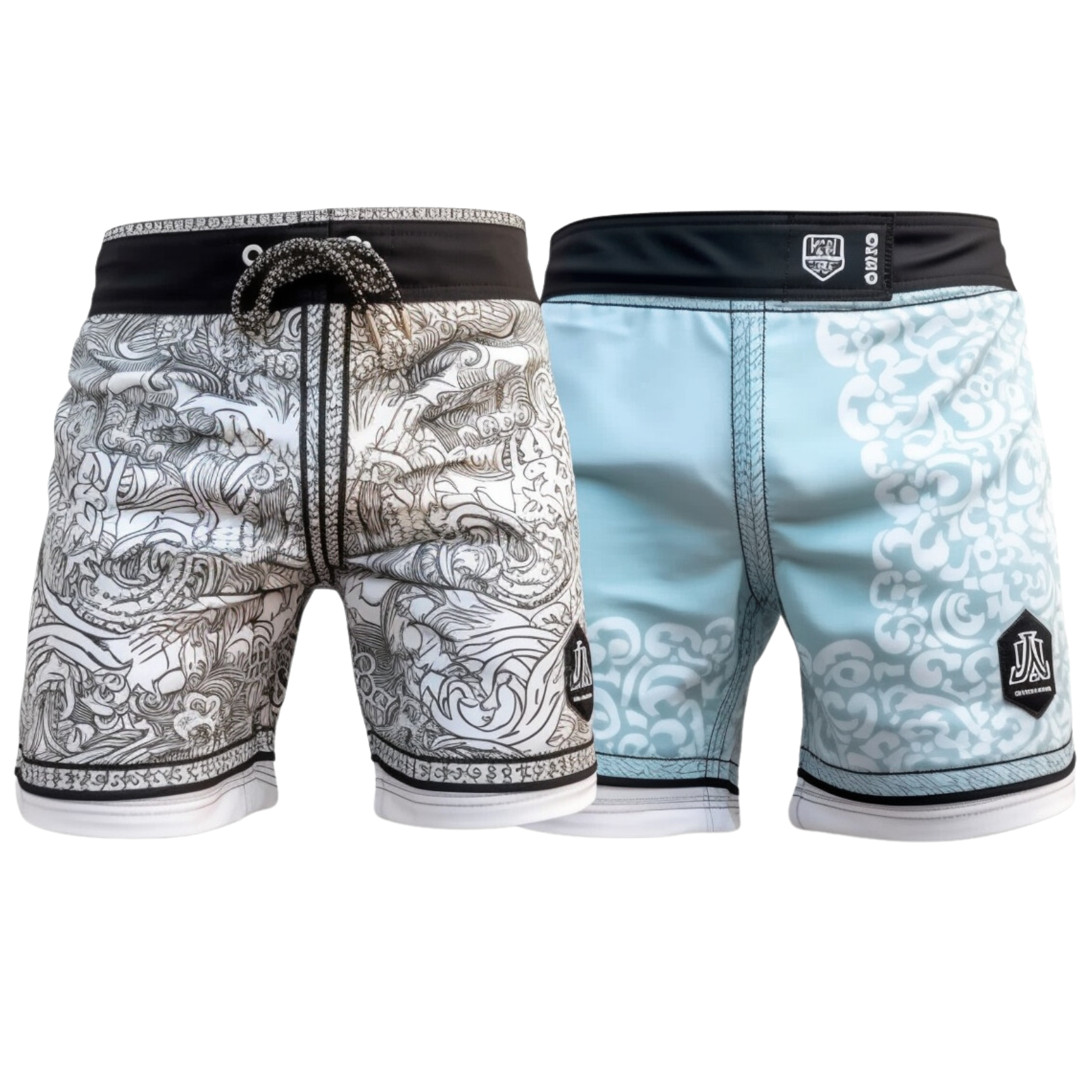 Worios Wormcore Blue-Black MMA Short